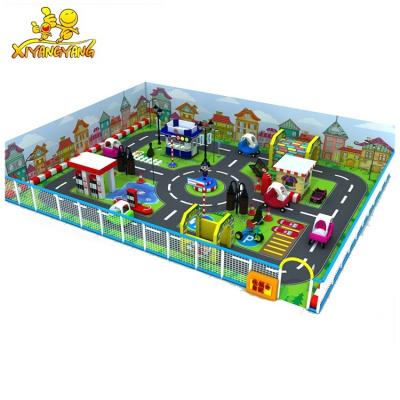 China Popular Indoor Mini Traffic Town Kids Driving School Playground Kid Playground Equipment Traffic City for sale