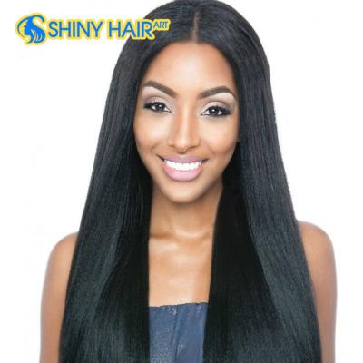 China Factory Price Silky Straight U Part 13x6 Lace Front Wig For Black Women, Highlight Hair Full Lace Wig, Real Human Raw Indian Hair Wig 7a for sale