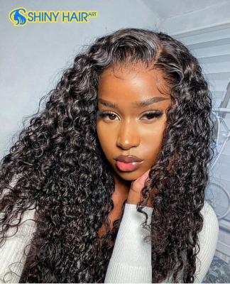 China Full Lace Wig Transparent Hd Water Lace Wet Hair 13x4 Lace Wig Wave Front Curly And Wavy Frontal Wig , In Stock Lace Front Wig Wet And Wavy , Lace Front Wig Curly Hair for sale