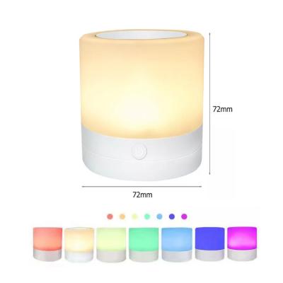 China Modern Cute Led Night Lamp 1200mAh Handheld With Touch Button Color Changing Led Night Light For Kids for sale