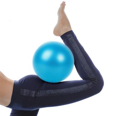 China Black Custom 25 Round Inflatable Yoga Stress PVC Gym Training Pilates Ball Small Gymnastics Equipment for sale