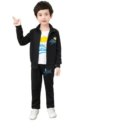 China Casual Children's Clothing Men's and Women's Autumn and Winter Pant Suit Zipper Children's Sweatshirt for sale