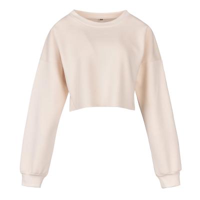 China Wholesale Women's Plain Anti-wrinkle Crewneck Pullover Cropped Hoodies Sweatshirts for sale