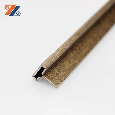 China Modern Customized Decorative Tile Accessories 201 304 PVD Color Stainless Steel T Shape Tile Trim for sale