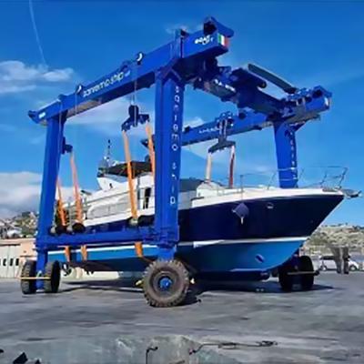 China Gantry Crane Nucleon high quality 100ton Yacht mobile boat lifting gantry crane for sale