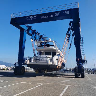 China Gantry Crane 300 ton travel mobile boat hoist lift gantry crane 350 ton 600 ton yacht crane for sale for sale