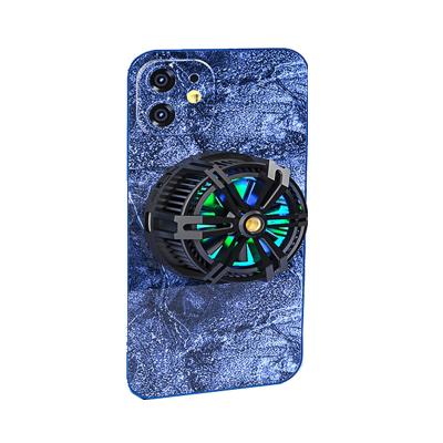 China Mobile Phone Fan Adjustable Dual Wireless Cooling Fan Charging Radiator for Business Travel for sale