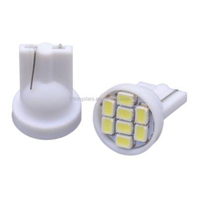 China canbus led 24v T10 194 168 1206 8SMD w5w 8LED t10 led canbus 24v LED auto light T10 3528 smd led smd t10 led for sale