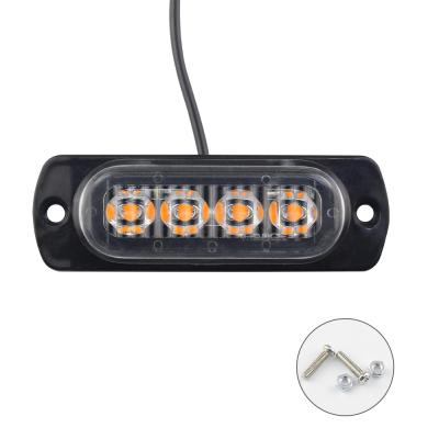 China 12V ABS Truck Side Light 4LED Signal Light Ultrathin Decorative Light for sale