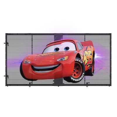 China Factory OutletOutdoor Indoor Glass LED Movie Display Transparent Panels Led Strip Display Screen for sale