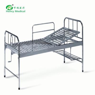 China Manual Stainless Steel 1 Crank Patient Bed/1 Operate Medical Bed for sale