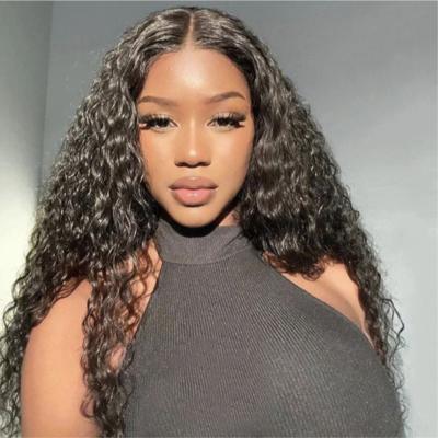 China Body Wave 13*6 HD Lace Front Human Hair Wig Brazilian Human Hair Wigs Deep Wave Raw Hair Wigs For Black Women for sale