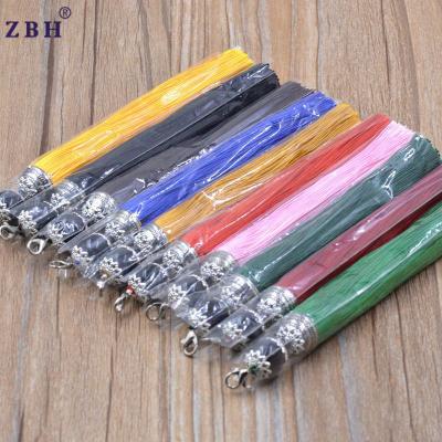 China High quality and cheap 14cm multi colors price nylon tassel tassel for bag for sale