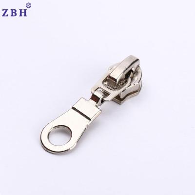 China Nickel Free Painted Non Lock Nylon Zipper Slider With Long Puller for sale