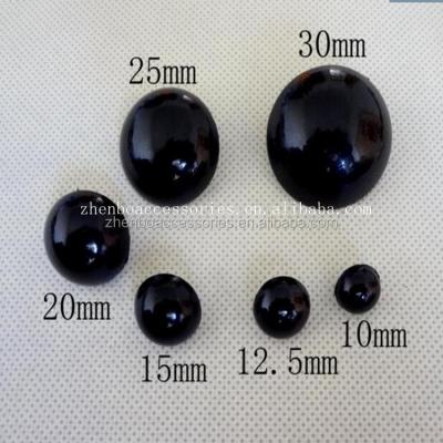 China Wholesale Various Sizes Black Button Plush Animal Eyes for sale