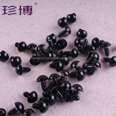 China Handcraft Yiwu Zhenbo Kids Diy 10mm Animal Safety Black Doll Eyes for sale