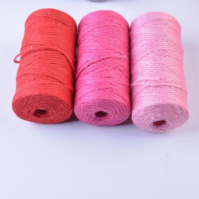 China Multi Size Twist Rope 100% Jute Twine 2mm Hemp Jute Rope For Packaging Sale for sale