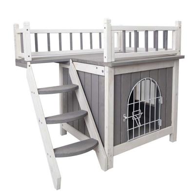 China New Custom Creative Wooden Kennel Viable With Bed Dog Bed Pet House for sale