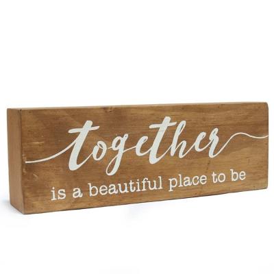 China China Decoration Modern Home Office Multifunctional Wooden Sign Wholesale Wooden Sign for sale