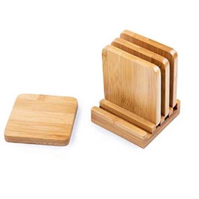 China Sustainable Wholesale Multifunctional Place Mat White Wooden Coasters for sale