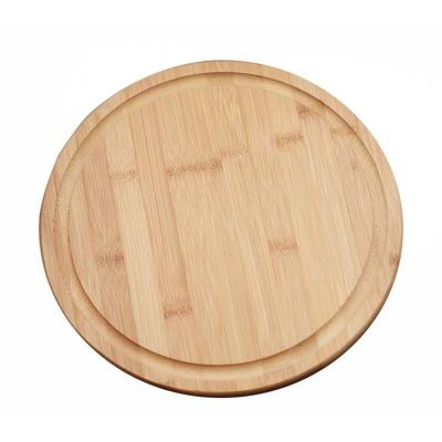 China Hotel Home Restaurant Round Personalized Fluted Wooden Breakfast Tray Display Trays for sale