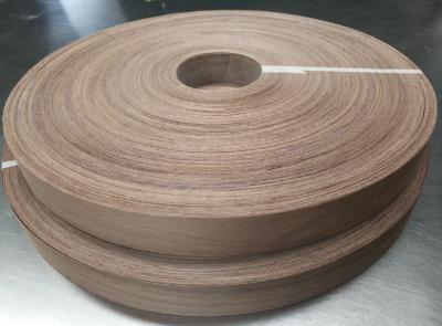 China Fleeced Sanded American Black Walnut Edgebanding Veneer, 22mm x 200M/Roll, for Furniture Door and Panels for sale