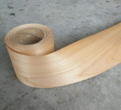 China Profile Wrapping Cherry Veneer Rolls for Furniture Cabinetry Moulding Door and Window Industries for sale