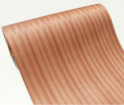 China Sapele Paper Backed Veneer | Paper Backing Sapele Wood Veneer Sheet for sale