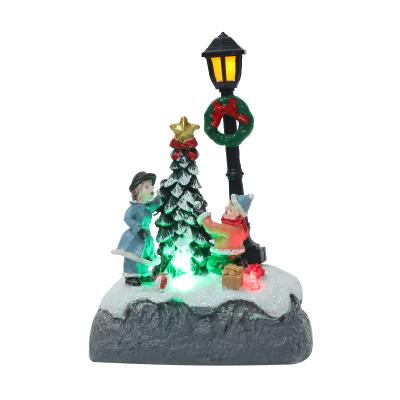 China Europe Christmas Ornaments Street Lights Colorful Luminous Christmas Tree Snowman Ornaments Gifts Gifts Party Atmosphere Decoration for sale