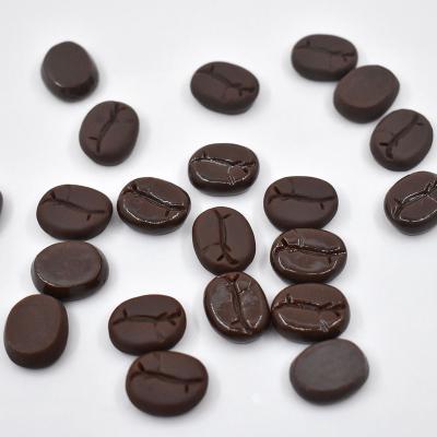 China Europe resin simulation coffee bean accessories chocolate bean cream mobile phone case stationery box fridge magnet diy material for sale