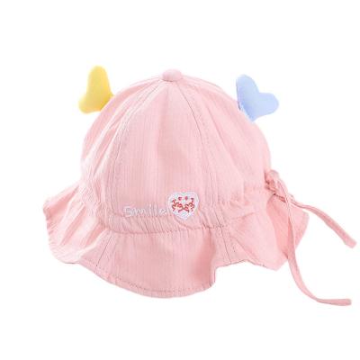 China Autumn and summer princess thin section hat adjustable female cute spring cotton boy sun hat baby fisherman casual hat and thin section for sale