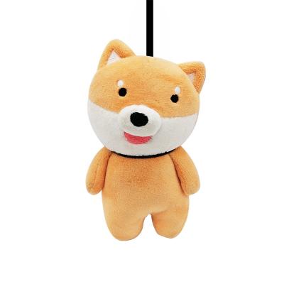 China Small Original Simple Bag Pendant School Dog Ornament Shiba Inu Plush Toy Pendant for sale