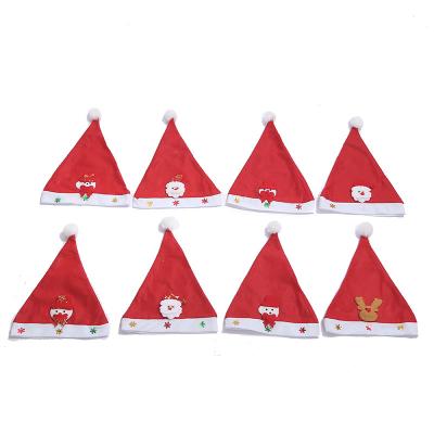 China Wholesale Christmas Non-woven Christmas Decoration Hat DIY Christmas Hat Night Market Snowman Decoration Red Hat for sale