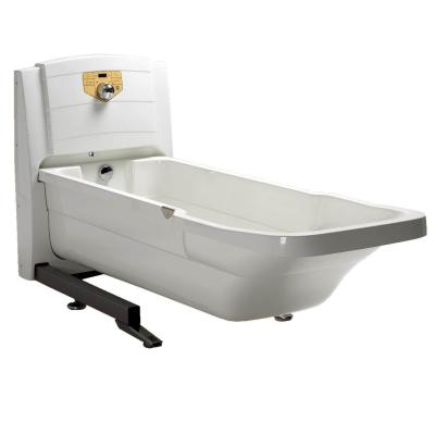 China Freestanding Bathtub White Massage Bathtub Freestanding Bathtubs With Water Force Adjustment Switch for sale