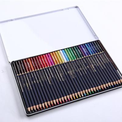 China Soften Bass Wood Soluble In Water Color Stationery Watercolor Soften Bass Wood Material Pencil Colored Pencils for sale