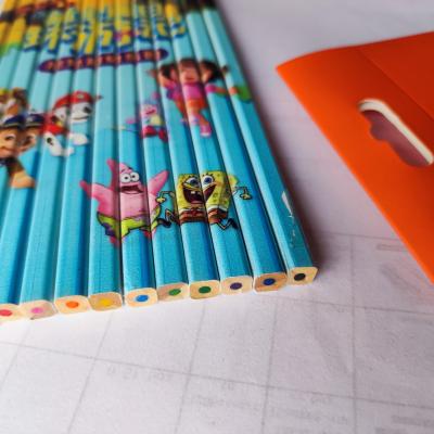 China Promotion Custom 12 Pcs Square Puzzle Color Lead Color Pencil\Business\School\Office for sale