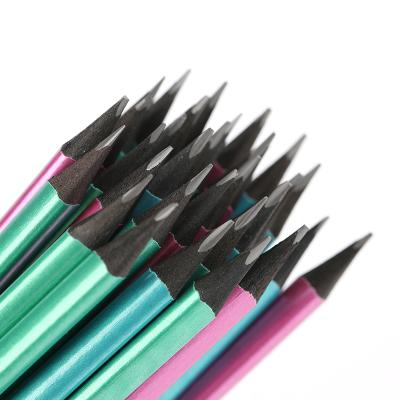 China Office & Promotional wholesale standard school pencil blackwood HB 2b pencils bulk customized pensils round black pencil for sale