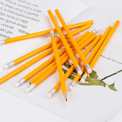 China Office & School Pencil 2b HB Graphite Printing Pencil Body Wooden Lead School Packing Office Yellow Black Cheap Set Hex for sale