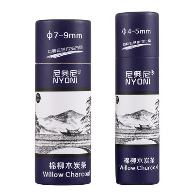 China Arts Drawing Smooth Feel Round Willow Charcoal Material For Painting Artist Sketching Tools for sale