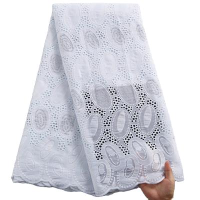 China Viable Swiss Embroidery Lace Fabric For Women Dress Swiss Lace Cotton Fabric Swiss Dry White Lace 2468 for sale