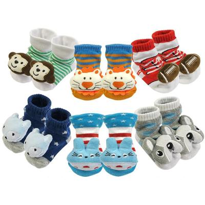 China 3D Anti Slip QUICK DRY Slipper Cute Cartoon Cotton Shoe Kids Baby Animal Socks for sale