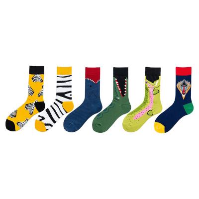 China Sporty Cotton Couple Socks Fashion Trend Pattern Socks Good Quality Animal Tube Socks for sale