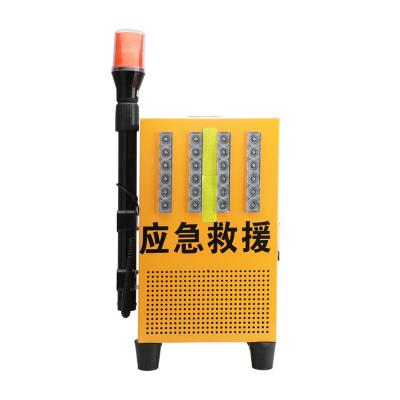 China Portable charger 30A built-in aluminum battery Road maintenance construction safety warning portable charging sound and light alarm for sale