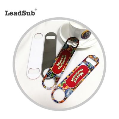 China New Arrival Viable Sublimation Coated White Stainless Steel Bottle Openers Custom Sublimation Beer Bar Metal Bottle Opener for sale