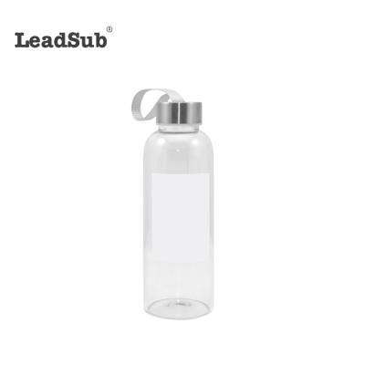 China Free Sample 420ml Viable Wholesale High Quality Reusable Stainless Steel Lid Sublimation Glass Water Bottle for sale