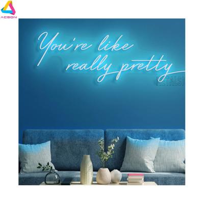 China Long Lasting You Are Like Free Design Really Pretty Custom Neon Sign Led Hangings Wall Decor Light Handcrafted Birthday Gift for sale