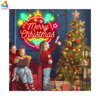 China Long Lasting 2022 Merry Christmas New Come Neon Sign For Christmas for sale