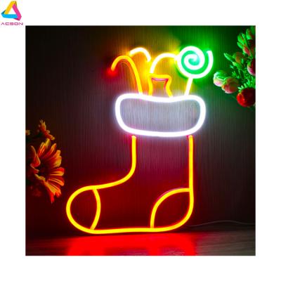 China Long Lasting Custom Christmas Knocks No MOQ Free Design Neon Sign Lighting LED Neon Sign Letters For Holiday Event Party for sale