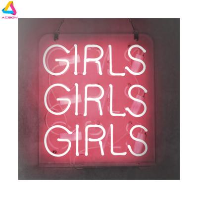 China Long Lasting Girls Neon Signs Girl Wall Decor Neon Light Sign Led Sign For Bedroom Neon Words Cool Art for sale