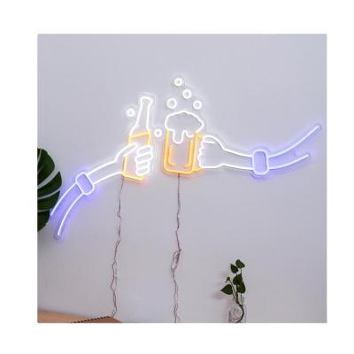 China Long lasting fast delivery no MOQ cheers beer dropshipping neon sign for neon light bar cafe restaurant for sale